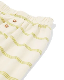 newborn broek comfy fit jersey strepen ecru