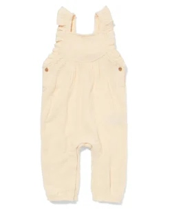 newborn jumpsuit mousseline ecru