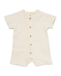 newborn jumpsuit mousseline ecru