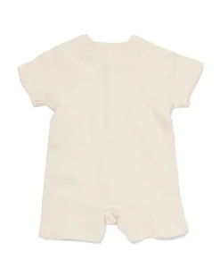newborn jumpsuit mousseline ecru