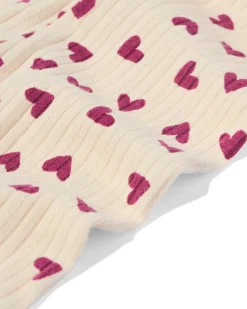newborn legging rib hartjes ecru