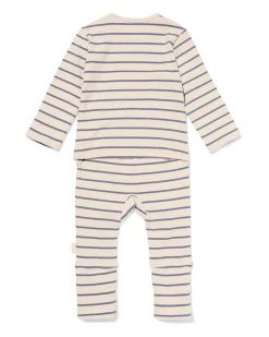 newborn meegroei boxpakje strepen ecru