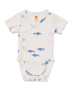 newborn meegroei overslagromper rib visjes ecru