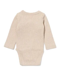 newborn meegroei overslagromper LENZING™ ECOVERO™ rib zand