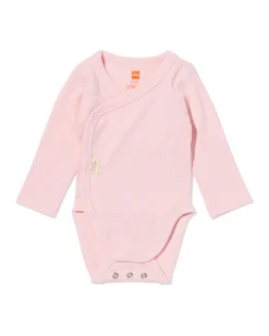 newborn meegroei overslagromper rib lichtroze