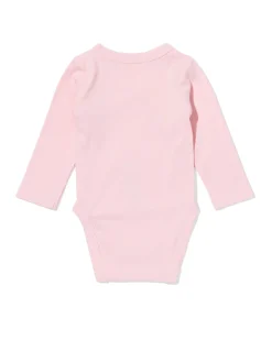 newborn meegroei overslagromper rib lichtroze