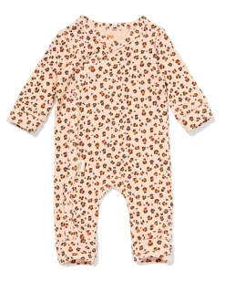 newborn meegroeiboxpakje LENZING™ ECOVERO™-(viscose) rib dieren zalmroze