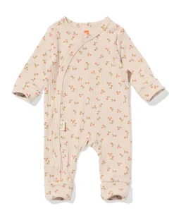 newborn meegroeiboxpakje LENZING™ ECOVERO™-(viscose) rib bloemen ecru