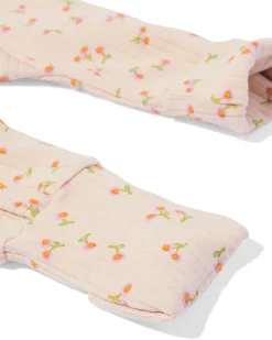 newborn meegroeiboxpakje LENZING™ ECOVERO™-(viscose) rib bloemen ecru