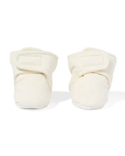 newborn sloffen gewatteerd beige