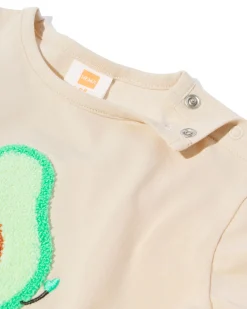newborn T-shirt avocado ecru