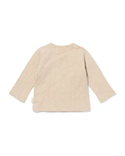 newborn T-shirt rib jersey ecru