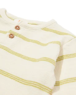 newborn T-shirt strepen ecru
