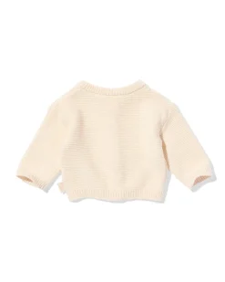 newborn vest fijngebreid ecru
