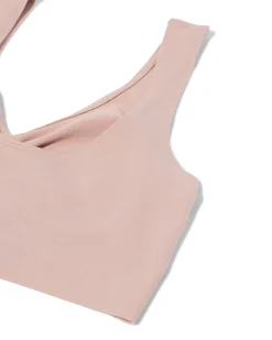 niet voorgevormde top zonder beugel naadloos beige