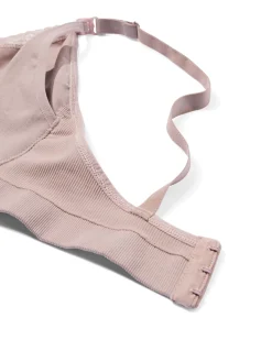 niet voorgevormde voedings bh zonder beugel naadloos beige