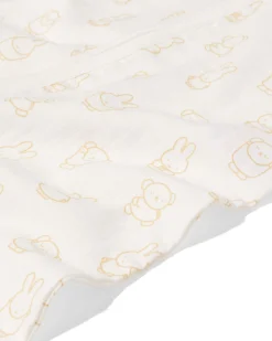 nijntje babyslaapzak mouwloos mousseline 0.5tog gebroken wit