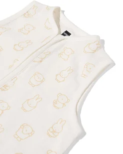 nijntje babyslaapzak mouwloos mousseline 0.5tog gebroken wit