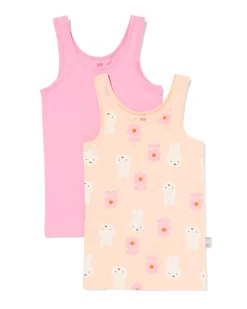 nijntje kindersinglets - 2 stuks perzik