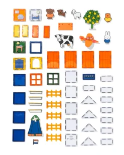 nijntje magnetische bouwtegels met vriendjes 52-delig