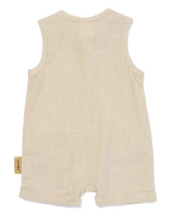 nijntje newborn jumpsuit linnen zand