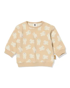 nijntje newborn trui sweatstof ecru