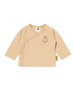 nijntje newborn T-shirt met overslag zand