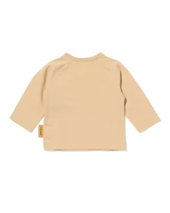 nijntje newborn T-shirt met overslag zand