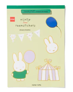 nijntje raamstickers en raamstift