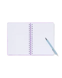 notitieboek A5 gelinieerd lila