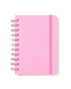 notitieboek A6 gelinieerd roze