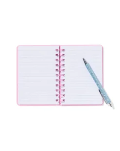 notitieboek A6 gelinieerd roze