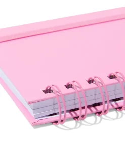 notitieboek A6 gelinieerd roze