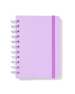 notitieboek A6 gelinieerd lila