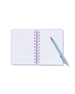 notitieboek A6 gelinieerd lila