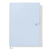 notitieboek A5 PU gelinieerd blauw
