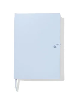 notitieboek A5 PU gelinieerd blauw