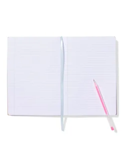 notitieboek A5 PU gelinieerd blauw