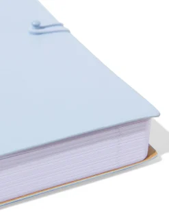 notitieboek A5 PU gelinieerd blauw