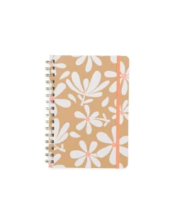 notitieboek A5 spiraal karton bloemen