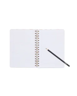 notitieboek A5 spiraal karton bloemen