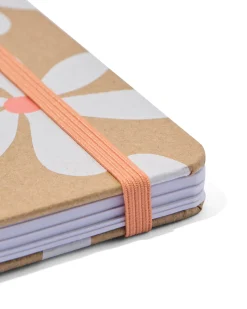 notitieboek A5 spiraal karton bloemen