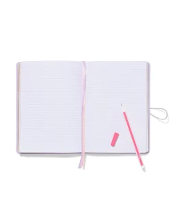 notitieboek 21.5x15.5cm gelinieerd immitatieleer