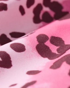 omkeerbare kinderbadpak strepen-luipaard roze