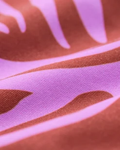 omkeerbare kinderbikini zebra-strepen lila
