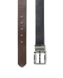 omkeerbare mannenriem 3.5cm zwart