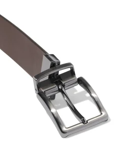 omkeerbare mannenriem 3.5cm zwart