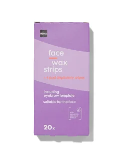ontharingsstrips face wax - 20 stuks