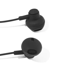 oortjes half in-ear premium zwart
