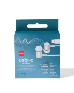 oortjes in-ear USB-C wit